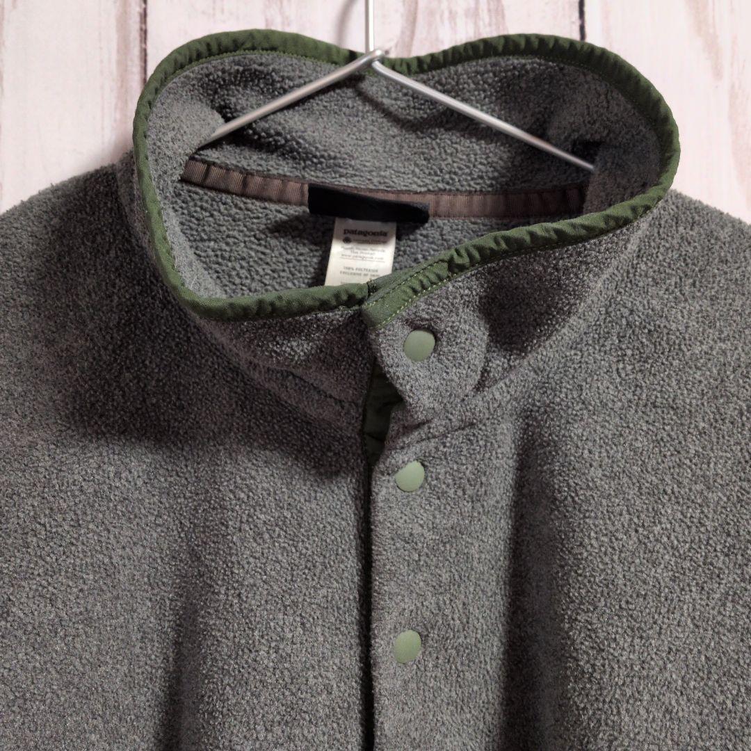 patagonia パタゴニア　ハーフボタンフリース　シンチラ　ワンポイントロゴ