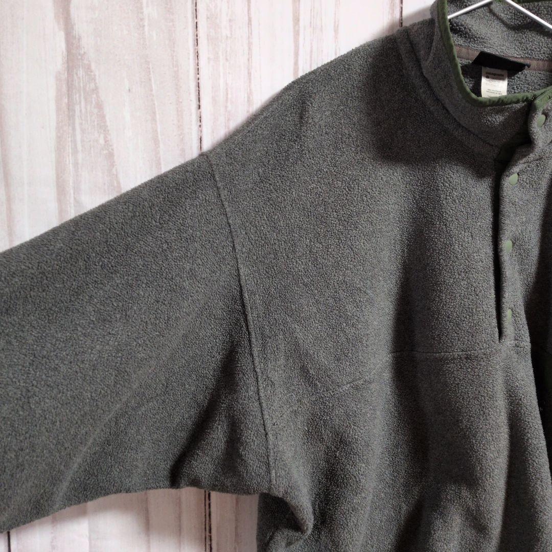 patagonia パタゴニア　ハーフボタンフリース　シンチラ　ワンポイントロゴ