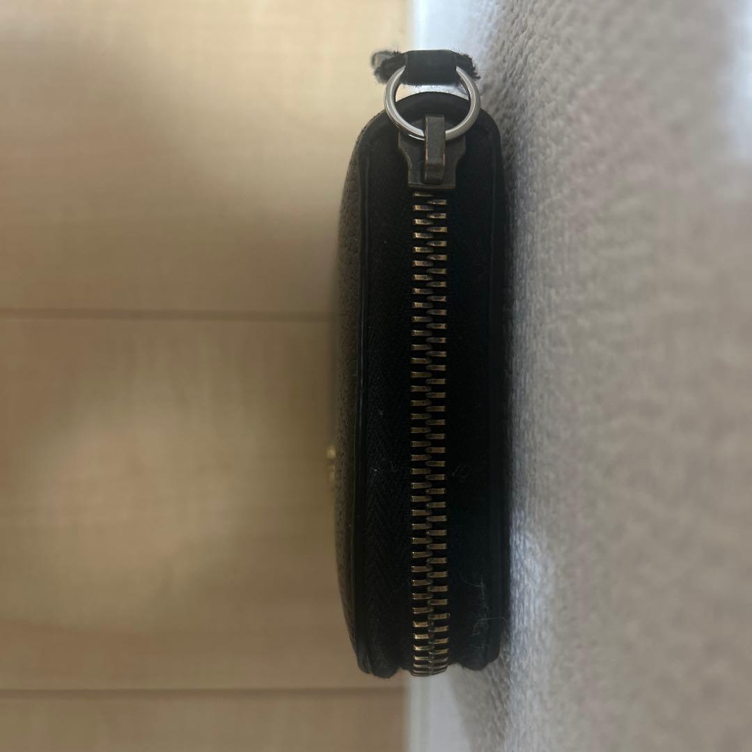 グッチ 長財布 ラウンドファスナー ビー アニマリエ 蜂 レザー ブラック