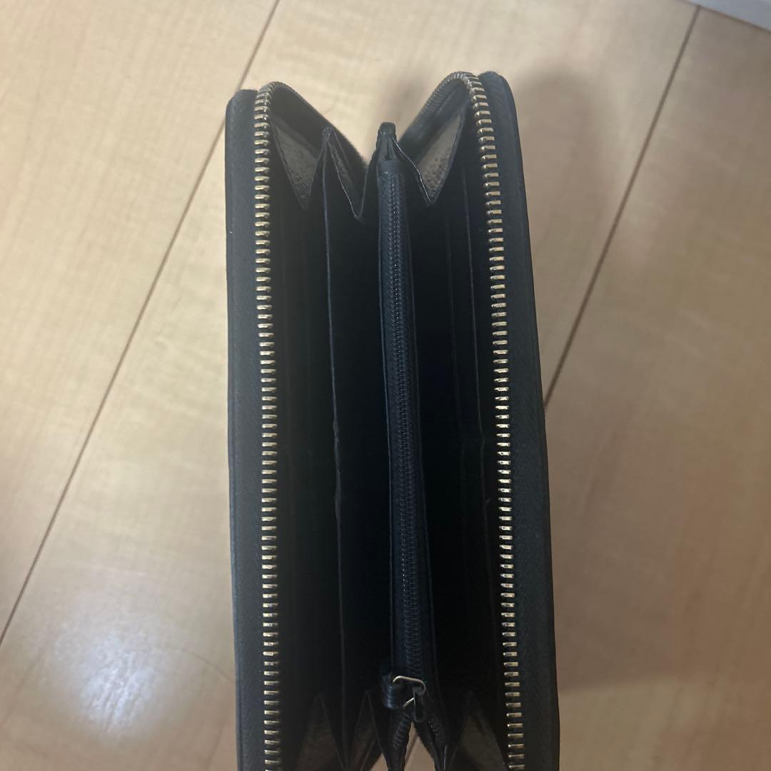 グッチ 長財布 ラウンドファスナー ビー アニマリエ 蜂 レザー ブラック