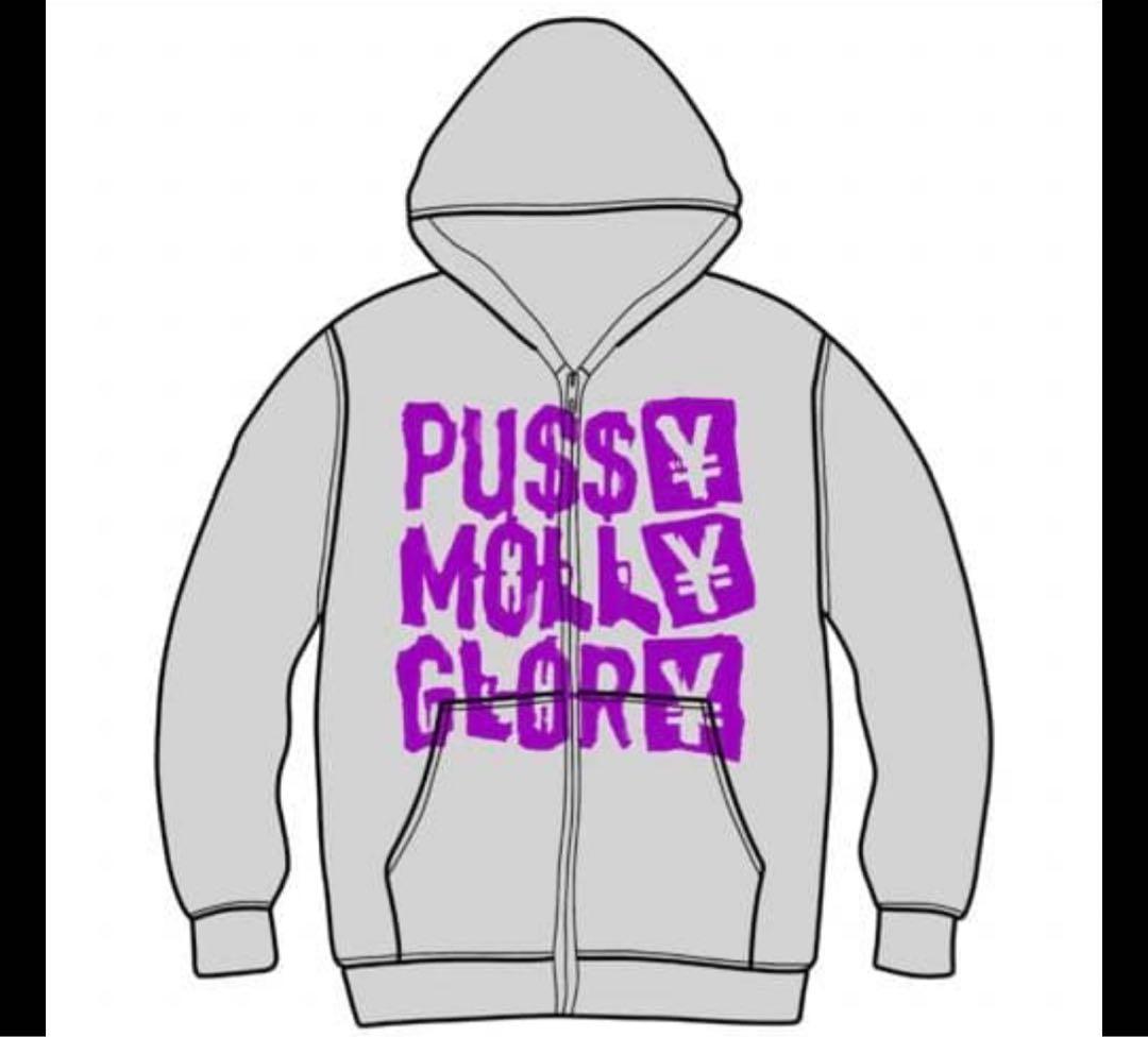 Flexwitme PU$$¥ MOLL¥ GLOR¥ パーカー