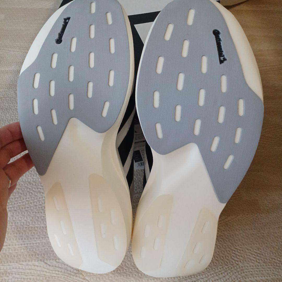 新品26.5サイズADIZERO ランニングシューズ ホワイト/ブラック