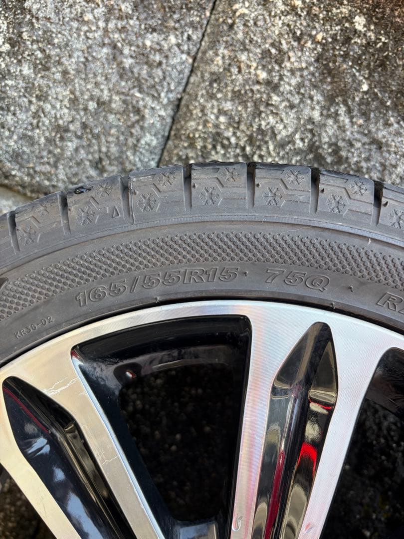 ダイハツ LA600S タントカスタムRS 15インチスタッドレス