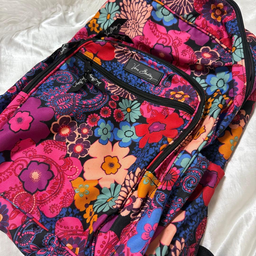 【極美品】レア Vera Bradleyフラワープリント リュック バックパック