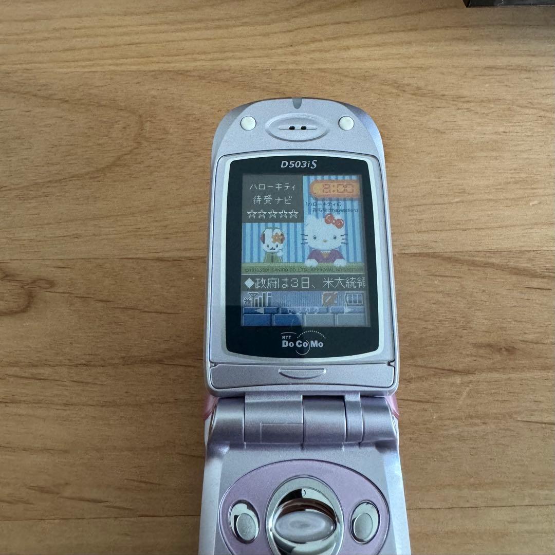 【レア】　docomo キティちゃん　ガラケー　モックアップ　 D502iS