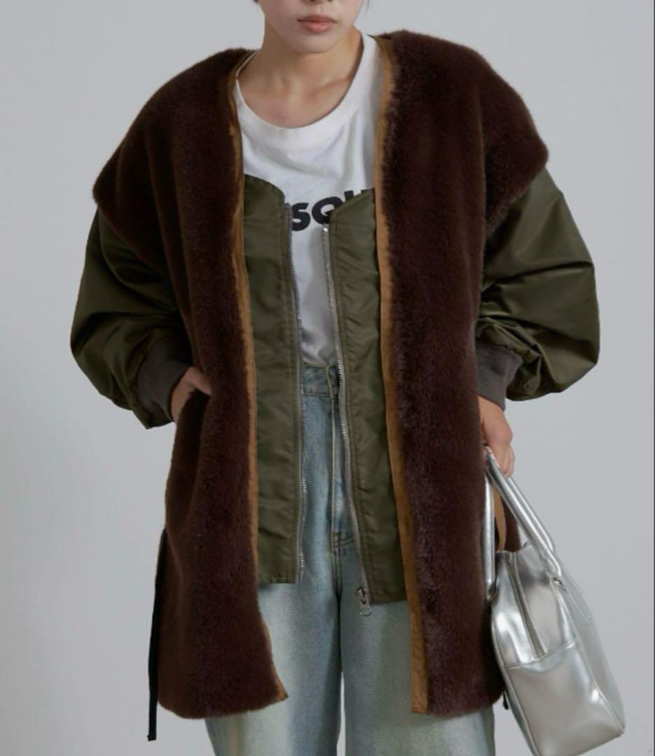 最終値下げ⭐︎【etsinta/エシンタ】ファー切替ジャケット