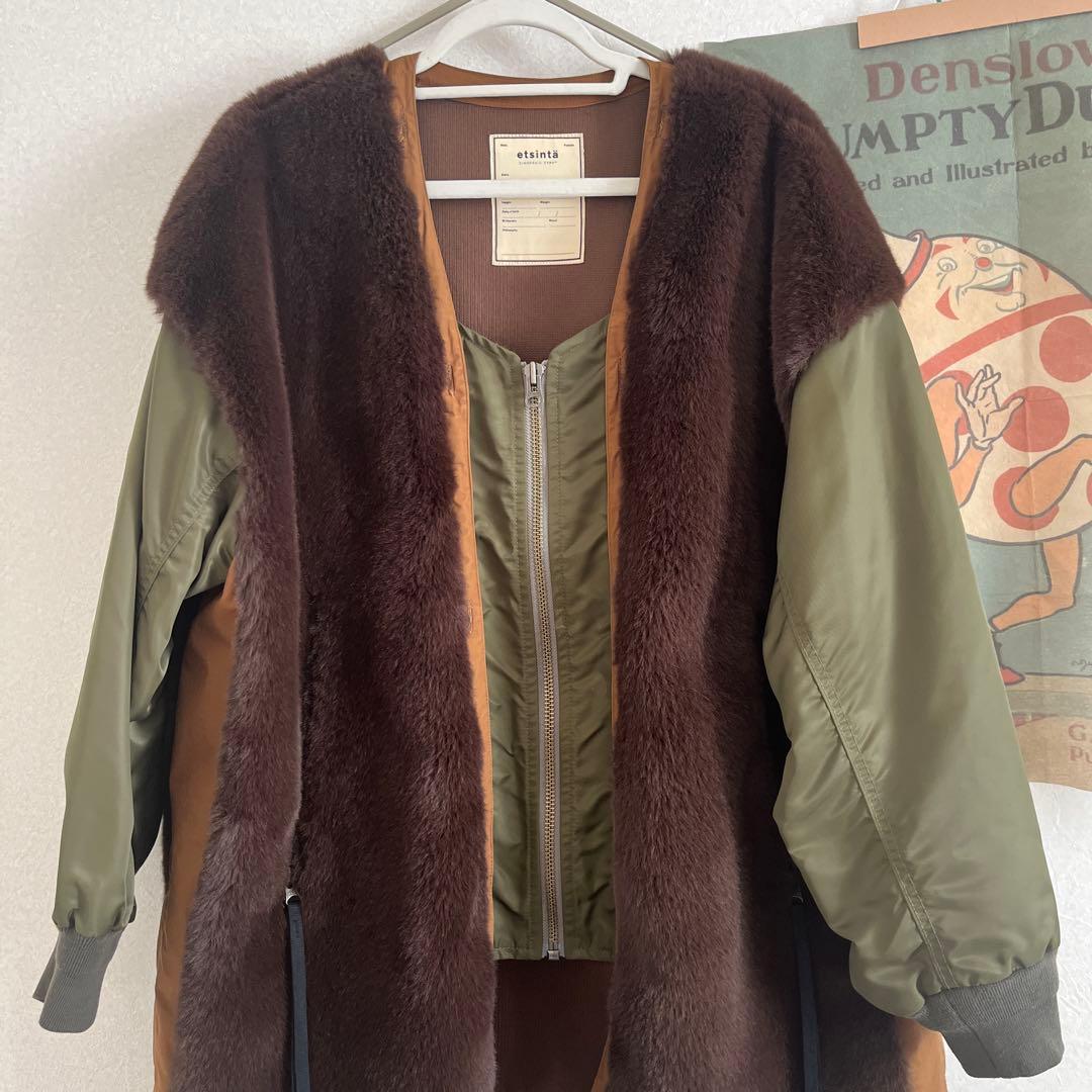 最終値下げ⭐︎【etsinta/エシンタ】ファー切替ジャケット