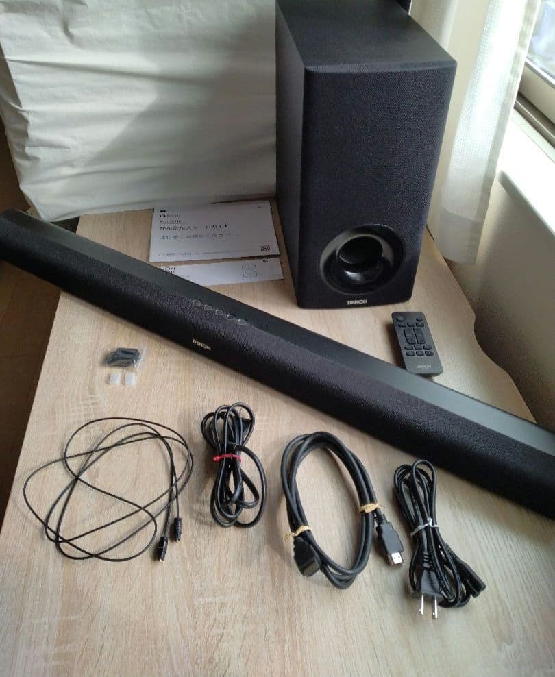DENON・DHT-S316・サウンドバー・スピーカー　取扱説明書＆付属品付