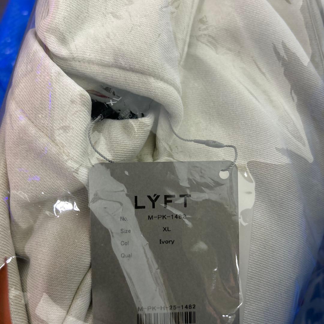 【新品】LÝFT × GOLD'S GYM LOGO HOODIE アイボリー