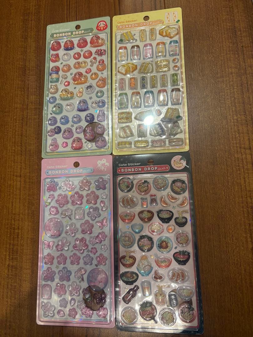 新品未開封　ボンボンドロップシール　和柄第二弾　4種セット