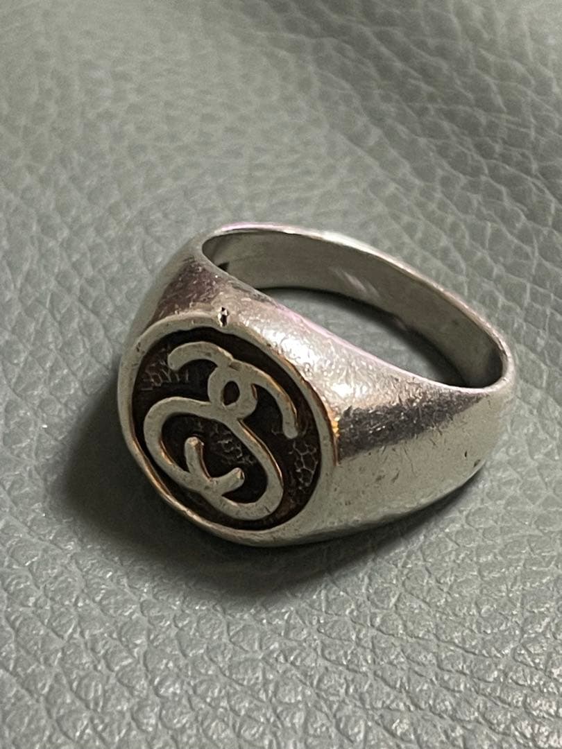 Stussy シルバー　925 LINK RING ビンテージ
