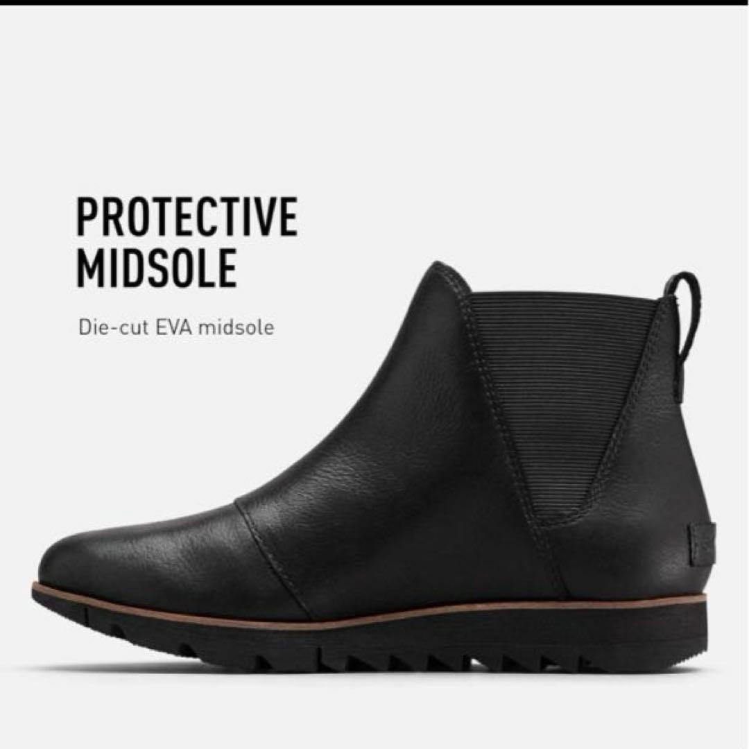 SOREL ハーローチェルシー 防水 レザーアンクルブーティー サイドゴアブーツ