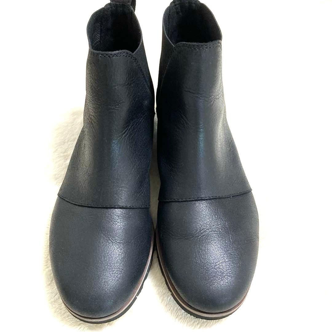 SOREL ハーローチェルシー 防水 レザーアンクルブーティー サイドゴアブーツ