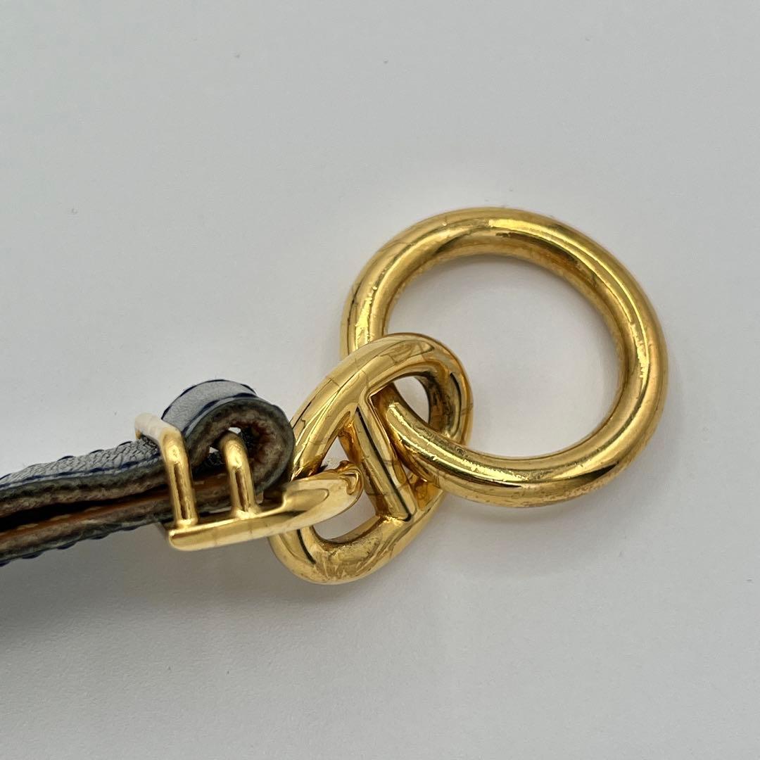 HERMES エルメス　ベルト　レザー　シェーヌダンクル　◯V刻印　65