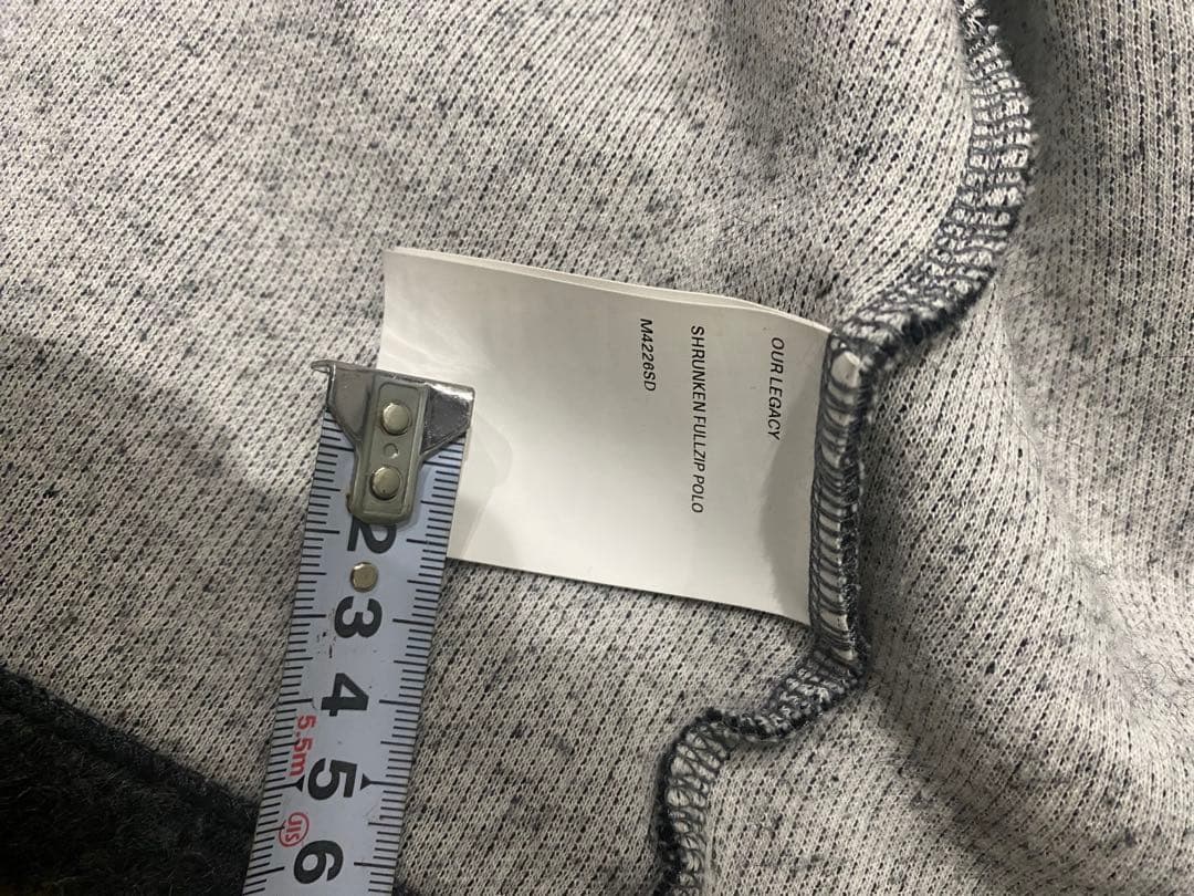 OUR LEGACY SHRUNKEN FULLZIP POLO サイズ46