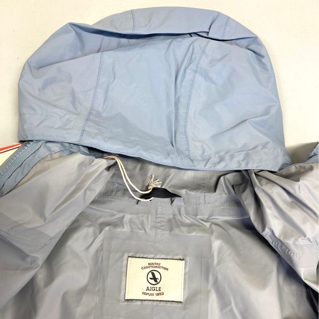 エーグル レインコート ロングフーデッド 透湿防水 防風 軽量 未使用