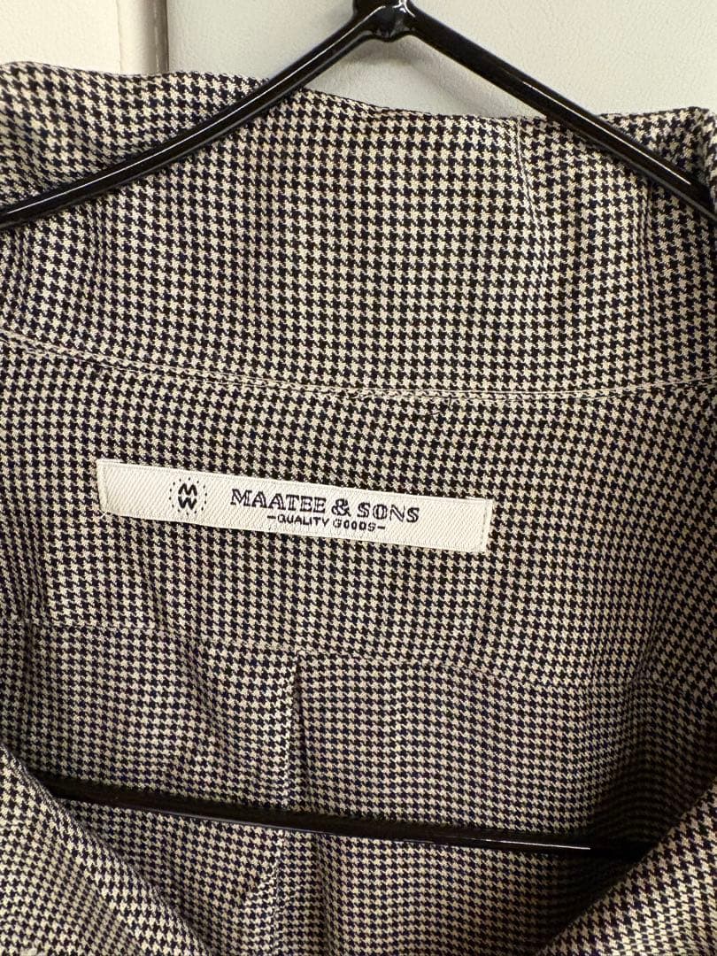 週末価格MAATER & SONS長袖シャOPCOLLAR SHIRTSサイズ3