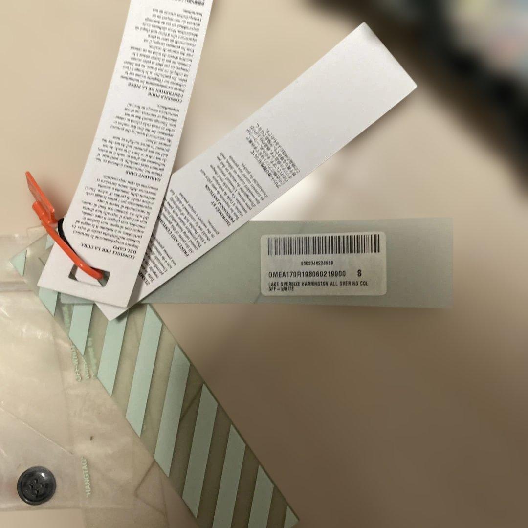 激レア 極美品 OFF-WHITE ジャガード ジャケット イタリア製