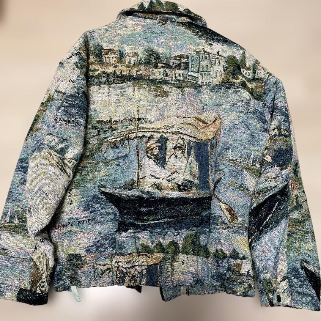 激レア 極美品 OFF-WHITE ジャガード ジャケット イタリア製