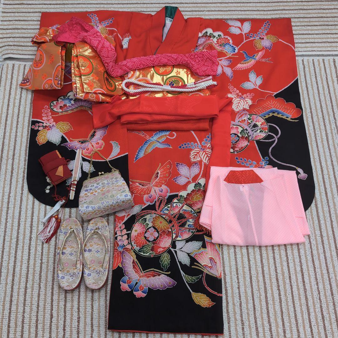（718）七五三７歳四つ身着物ほぼフルセット