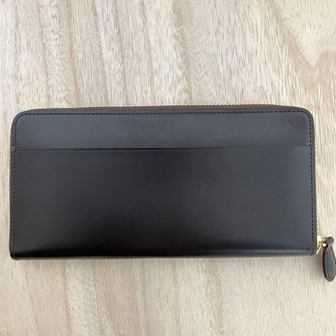 訳あり極美品✨GANZO✨ガンゾ✨ブライドル✨ラウンドZIP✨長財布✨ブラウン