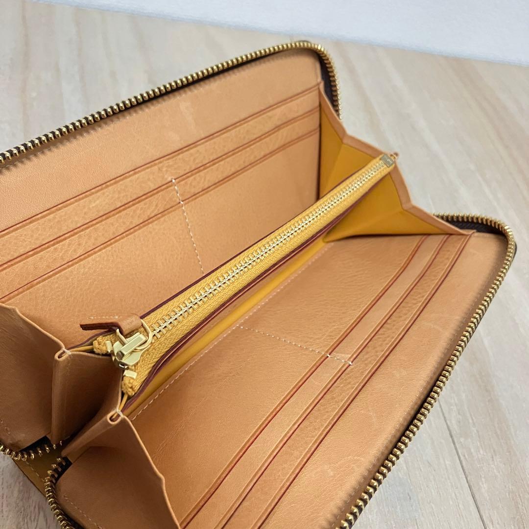 訳あり極美品✨GANZO✨ガンゾ✨ブライドル✨ラウンドZIP✨長財布✨ブラウン