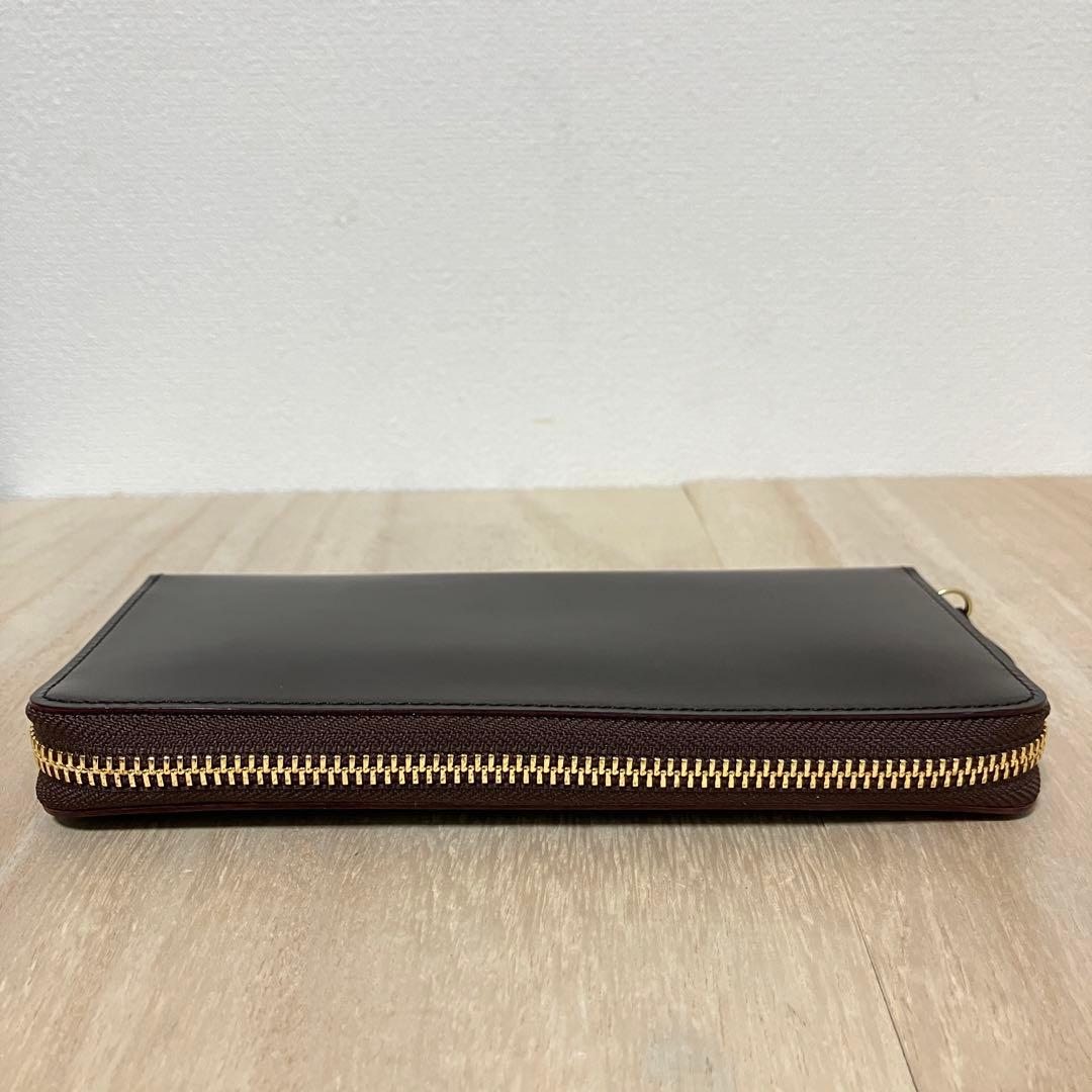 訳あり極美品✨GANZO✨ガンゾ✨ブライドル✨ラウンドZIP✨長財布✨ブラウン