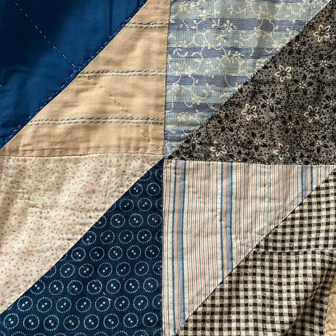 アンティーク アメリカ ビンテージ 1940〜50年代 パッチワーク大判キルト