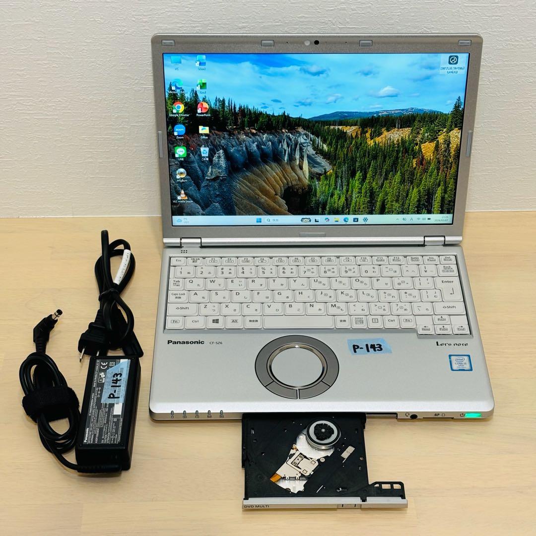 レッツノート PC Windows11 SSD DVD オフィス付き P-143