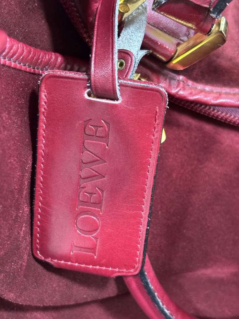 ☆ロエベ　ボストンバッグ☆ビンテージ品　26cm×13cm×58cm　YF0