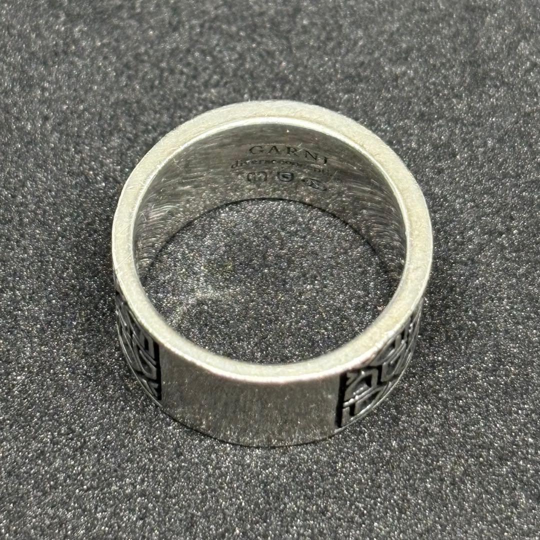 【GARNI】ガルニロゴ Gロゴ リング 19号 SILVER オールドガルニ