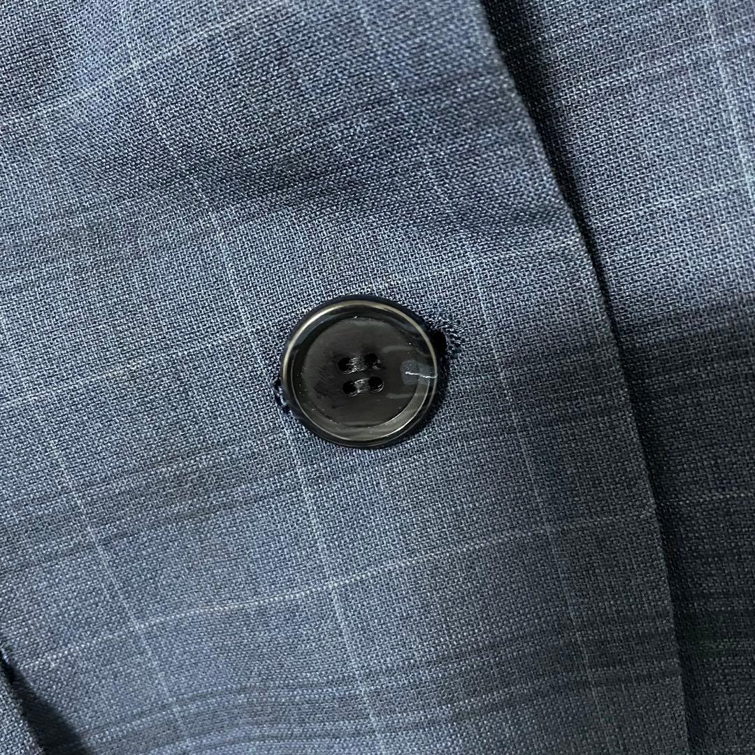 【美品】スーツカンパニー ノーカラージャケット パンツスーツ セットアップ ML