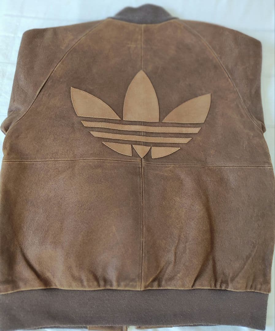アディダス 激レア ヴィンテージレザージャケット　80s RANDMC　革ジャン