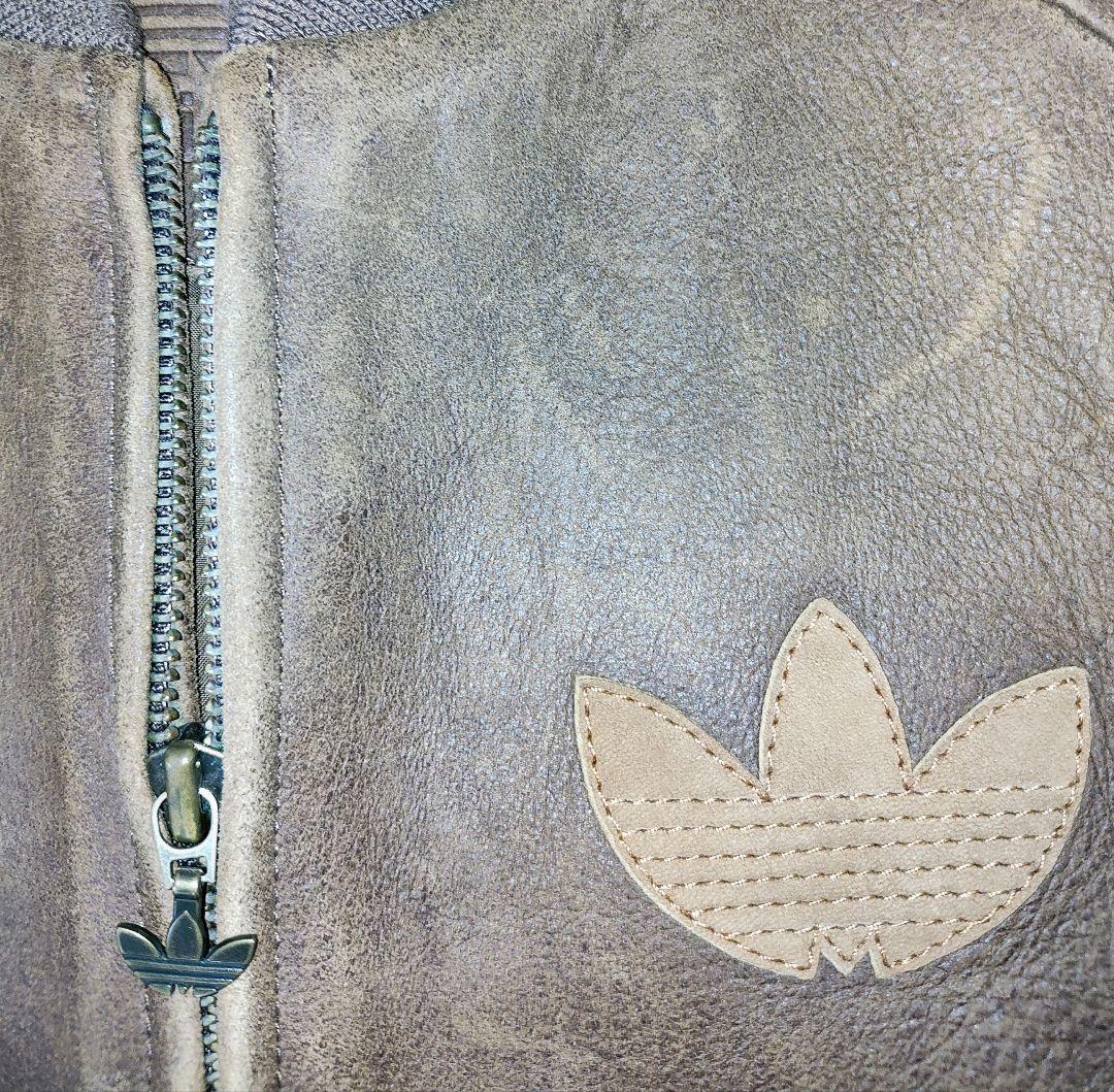 アディダス 激レア ヴィンテージレザージャケット　80s RANDMC　革ジャン