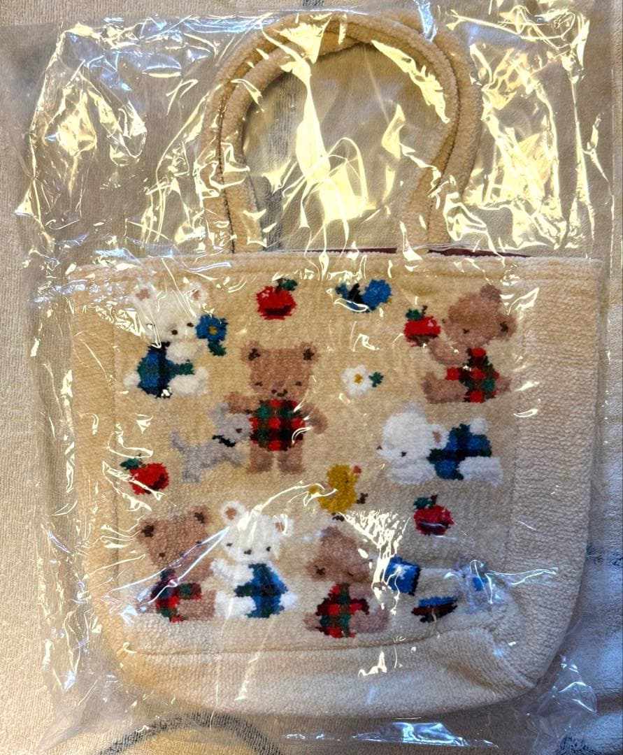 未使用　ファミリア　シェニール織　バッグ