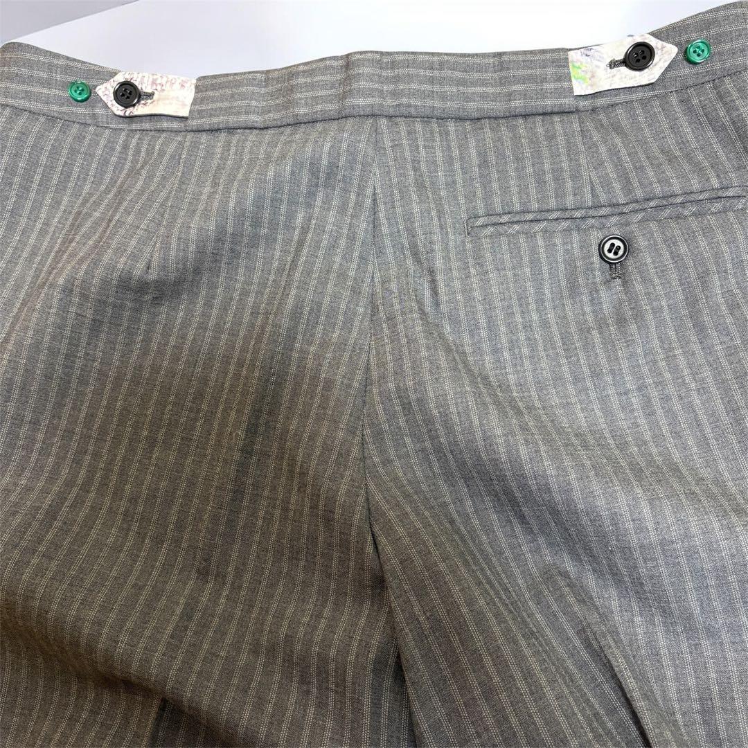 未使用級 ポール・スミス スーツグレー総柄 大きいサイズ 上4XL下3XL 希少