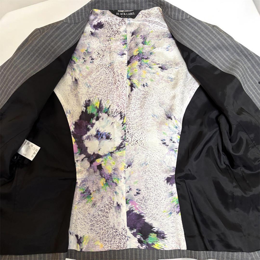 未使用級 ポール・スミス スーツグレー総柄 大きいサイズ 上4XL下3XL 希少