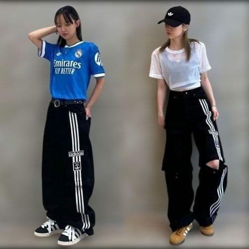 完売★2way★adidas★アディブレイク デニム 2-IN-1 パンツ★24