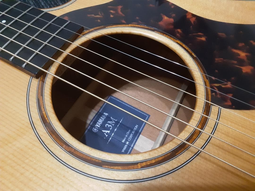 YAMAHA オール単板 A3M エレアコ 純正ケース・付属品おまけ多数あり