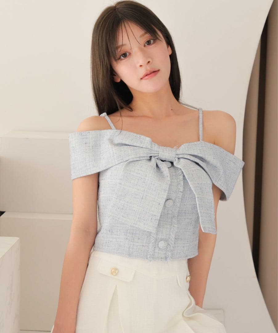 LIP SERVICE リップサービス リボンオフショル