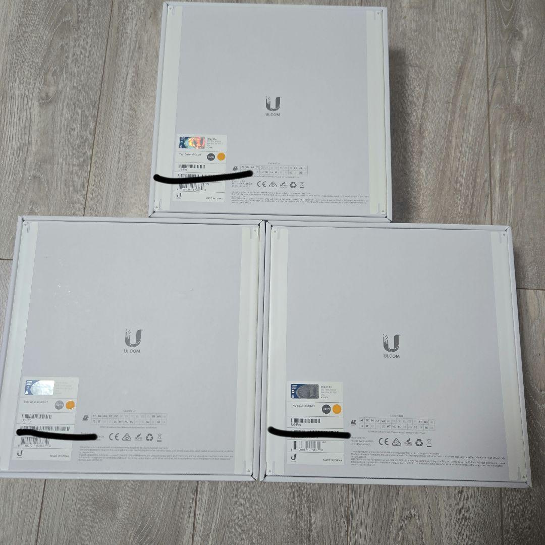 未使用 Ubiquiti U6-Pro アクセスポイント 3個セット