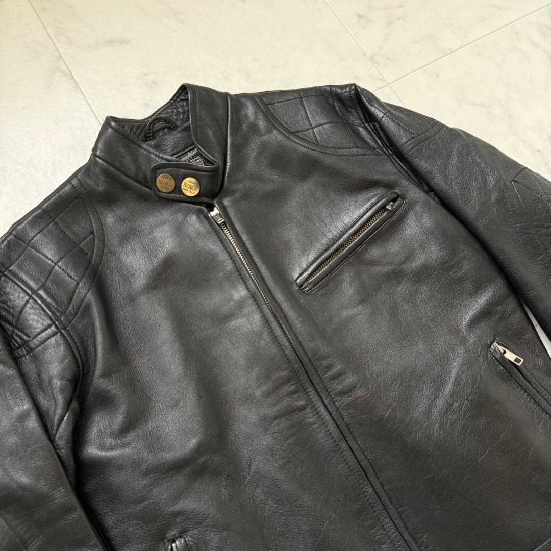 NANKAI シングルライダースジャケットブラック M