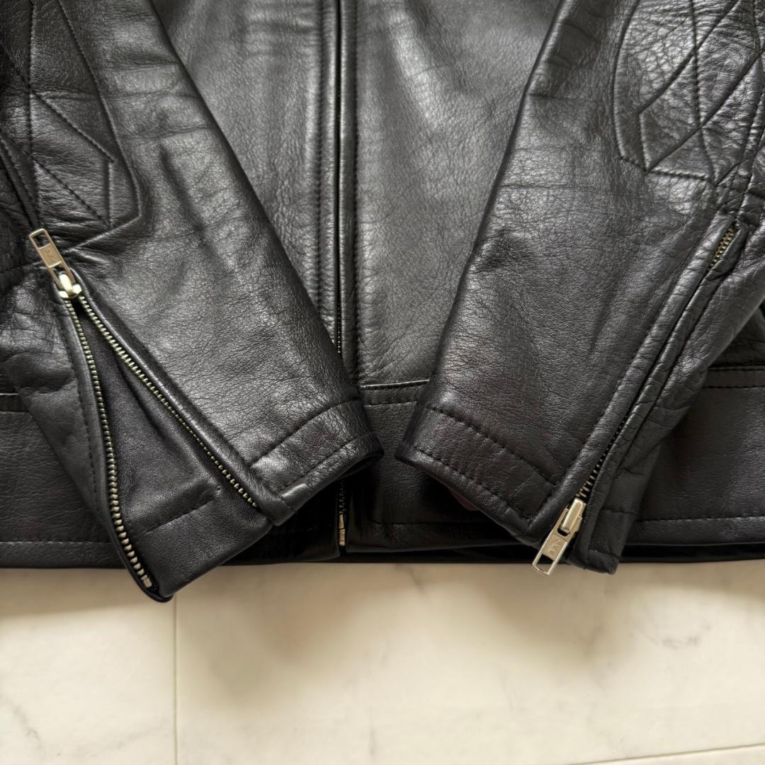 NANKAI シングルライダースジャケットブラック M