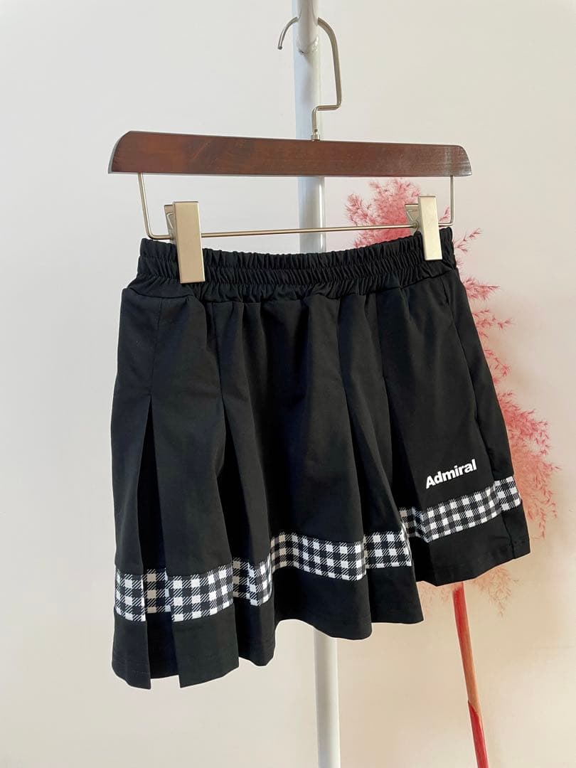 ADMIRAL新品紙タグ付き⭐️ギンガムチェックラインタックスコートテニスウエア