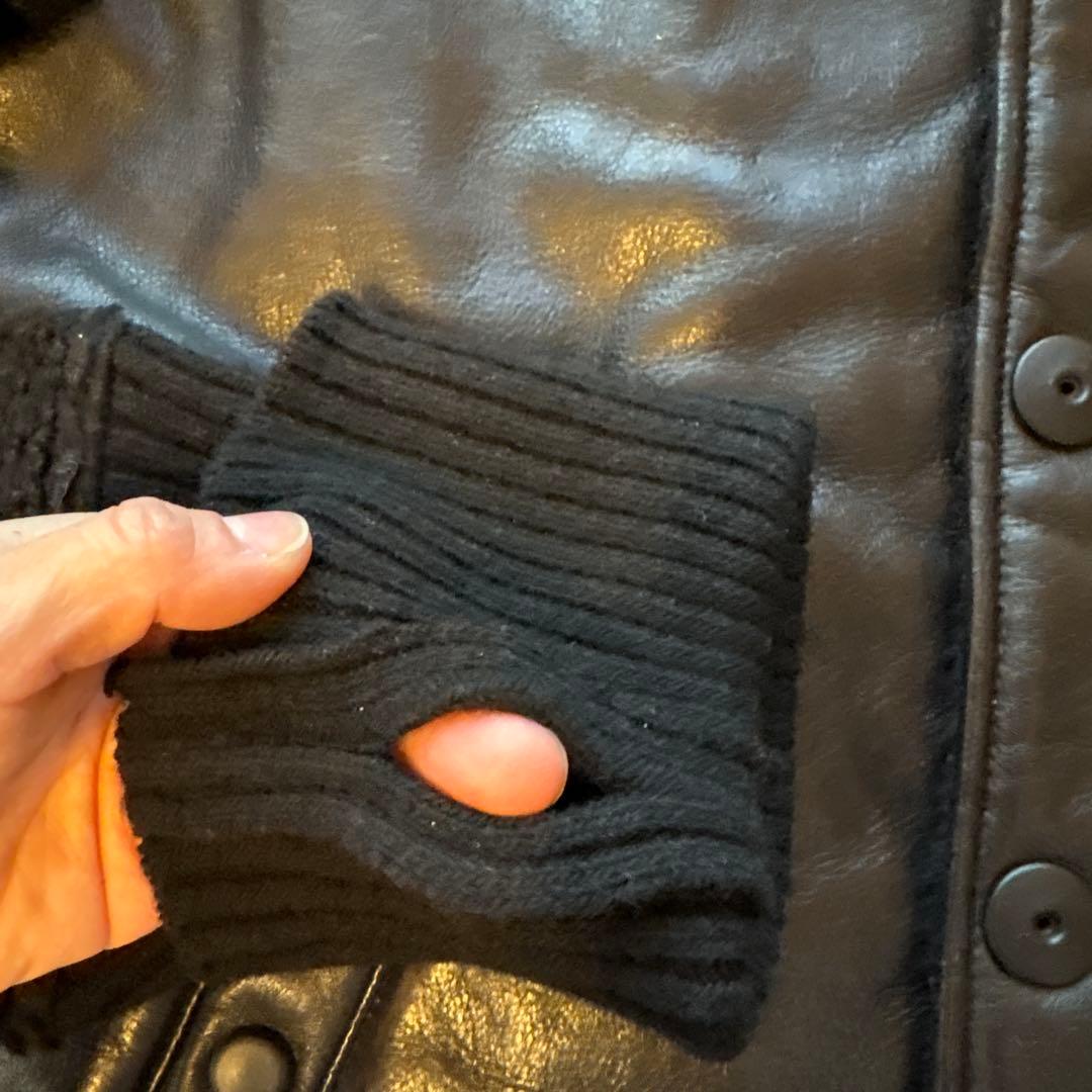 L.G.B. レザー ボア ジャケット　LGB 革ジャン　3