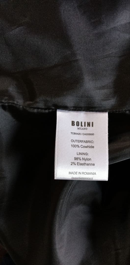 ✪美品！イタリア BOLINI レザージャケット ブラウン 48 L