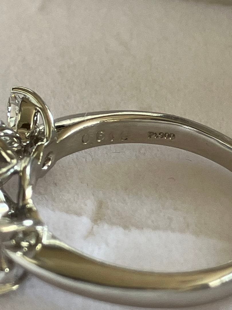 天然サファイア ダイアモンド プラチナリング