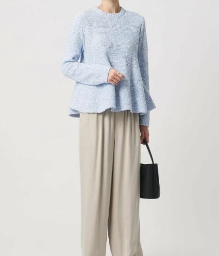 値下げ！　新品タグ付！ユナイテッドアローズ　ミックスカラー ペプラム ニット