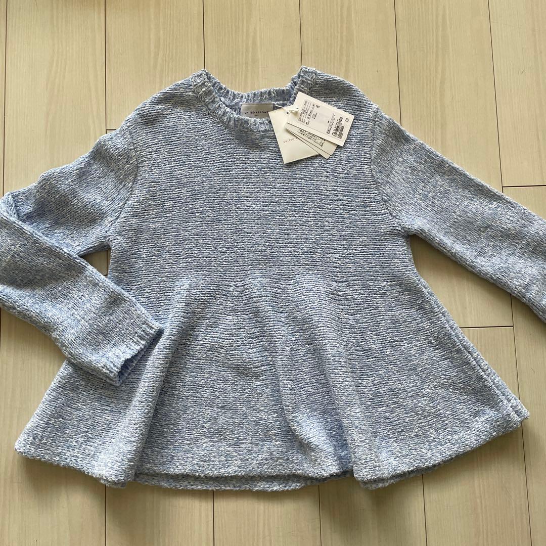 値下げ！　新品タグ付！ユナイテッドアローズ　ミックスカラー ペプラム ニット