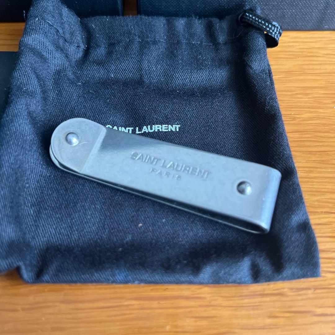 SAINT LAURENT マネークリップ シルバー